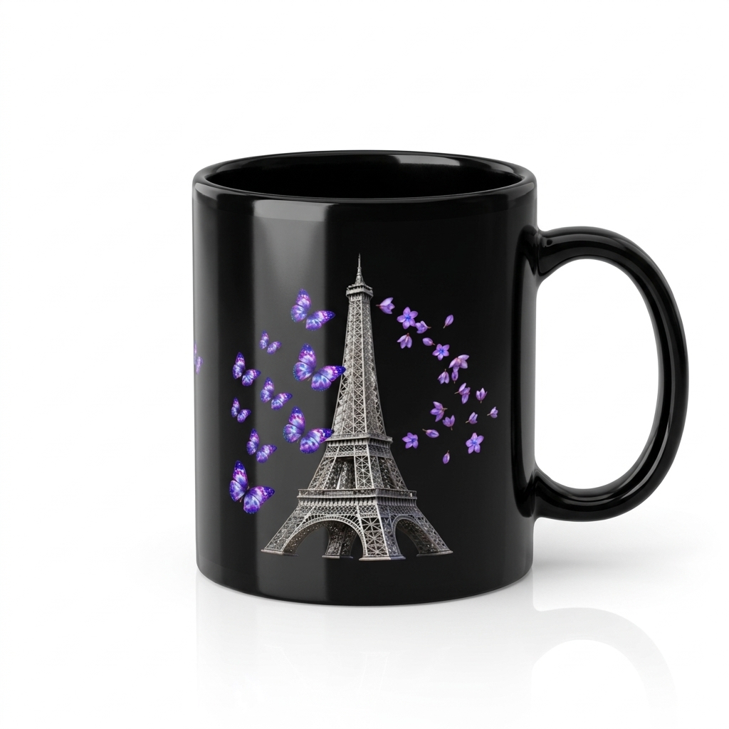tsgabrielle® • Paris - La Tour Eiffel • Glossy Mug • Black • Ceramic • 2 Sizes - View 31