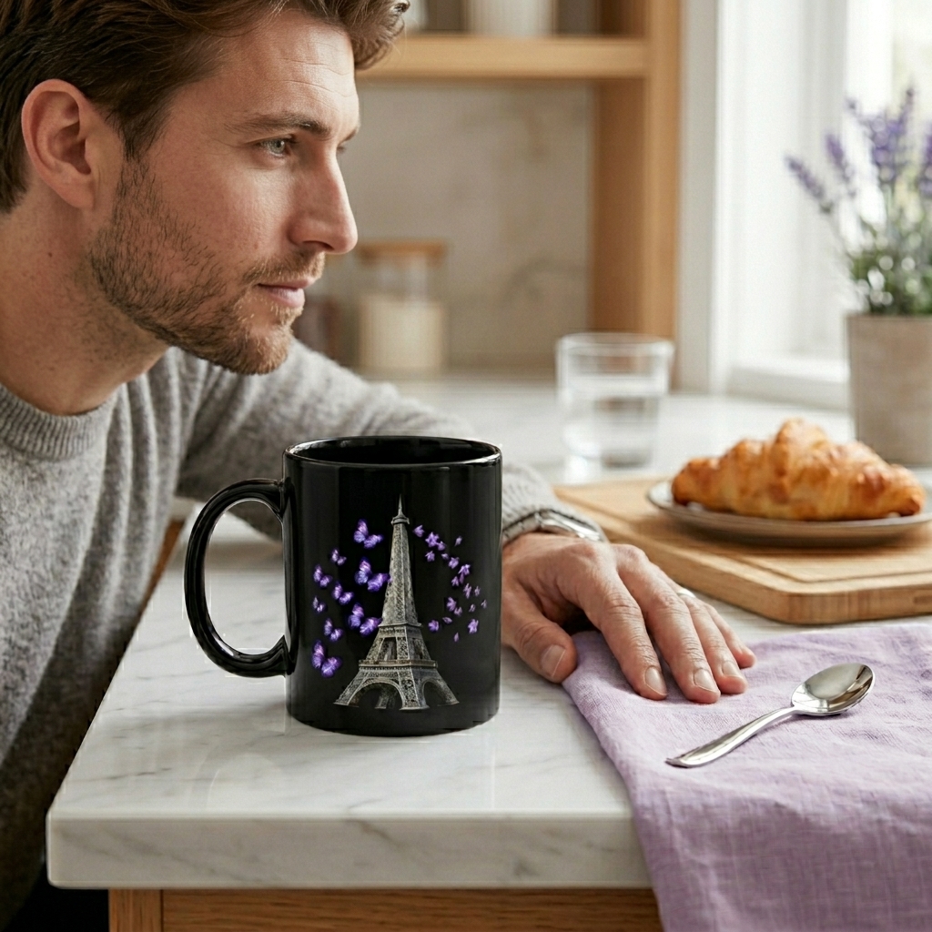 tsgabrielle® • Paris - La Tour Eiffel • Glossy Mug • Black • Ceramic • 2 Sizes - View 21