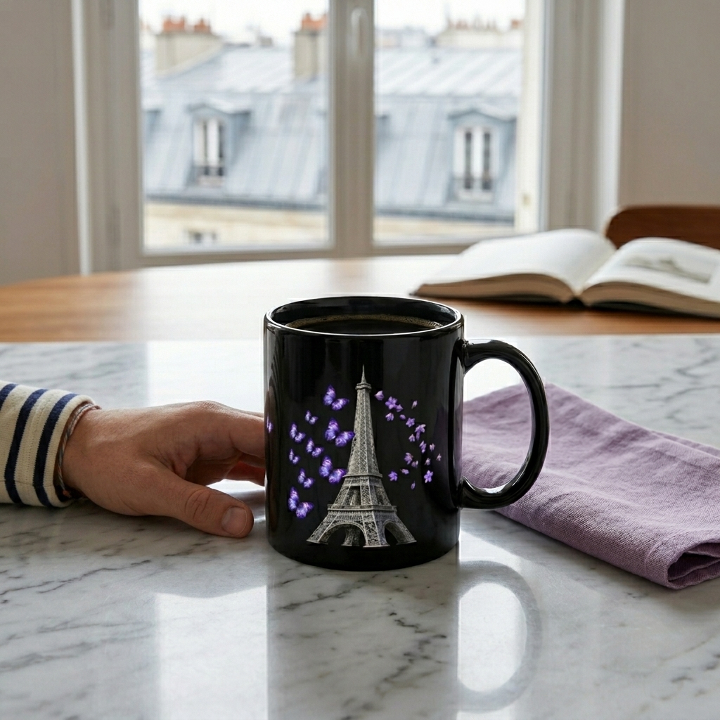 tsgabrielle® • Paris - La Tour Eiffel • Glossy Mug • Black • Ceramic • 2 Sizes - View 22