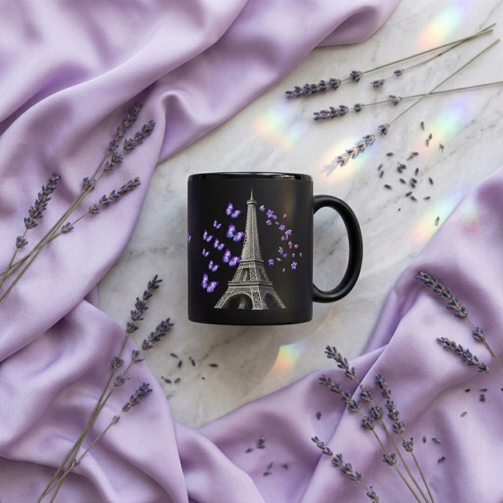 tsgabrielle® • Paris - La Tour Eiffel • Glossy Mug • Black • Ceramic • 2 Sizes - View 25