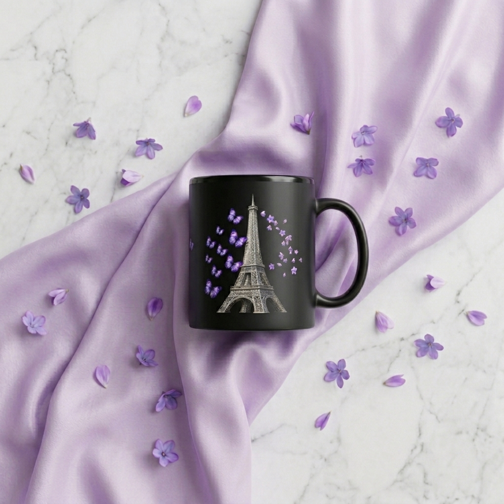 tsgabrielle® • Paris - La Tour Eiffel • Glossy Mug • Black • Ceramic • 2 Sizes - View 27