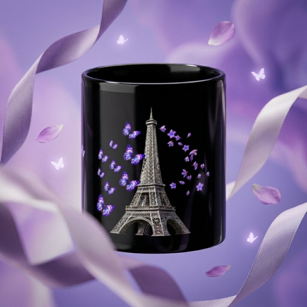 tsgabrielle® • Paris - La Tour Eiffel • Glossy Mug • Black • Ceramic • 2 Sizes - View 13