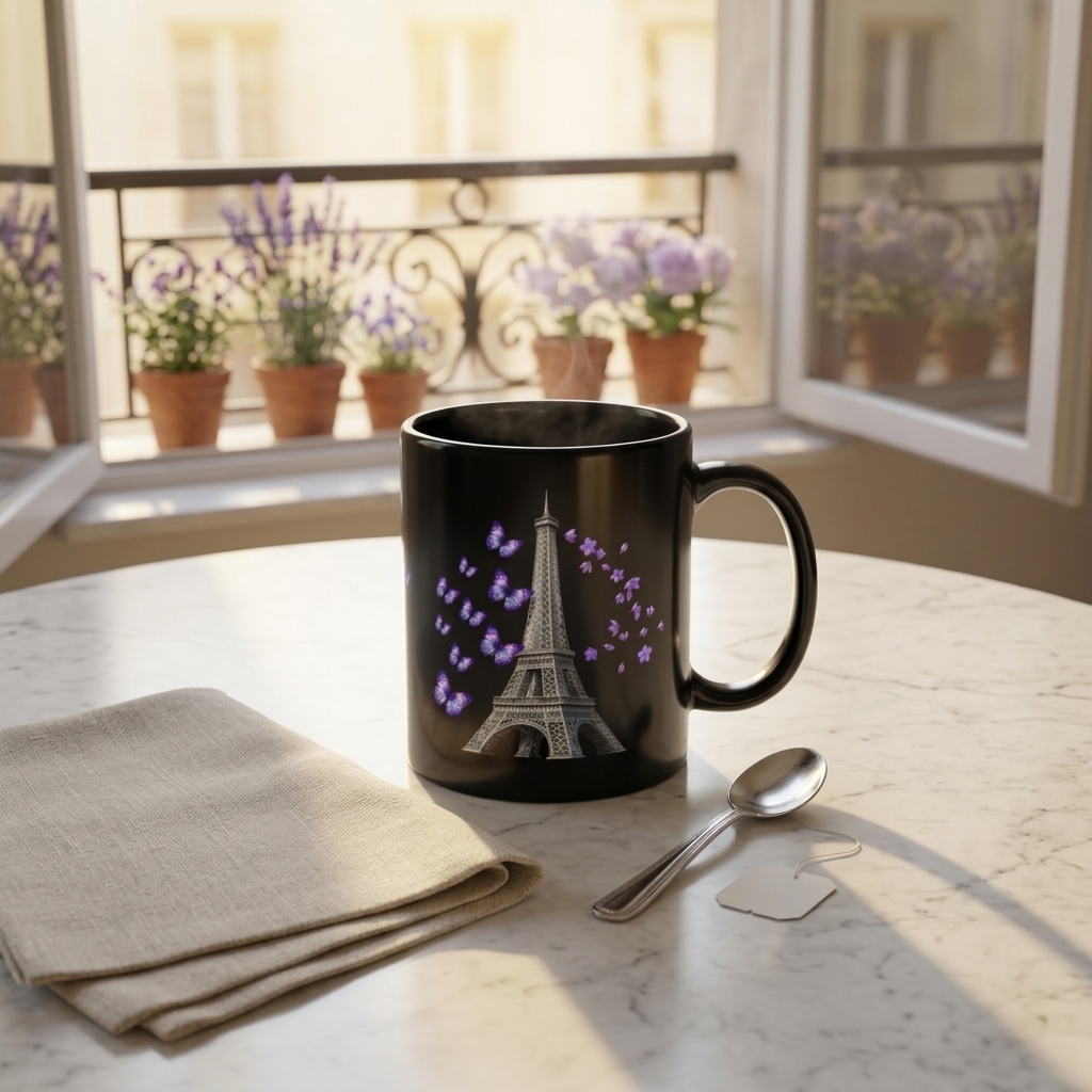 tsgabrielle® • Paris - La Tour Eiffel • Glossy Mug • Black • Ceramic • 2 Sizes - View 17