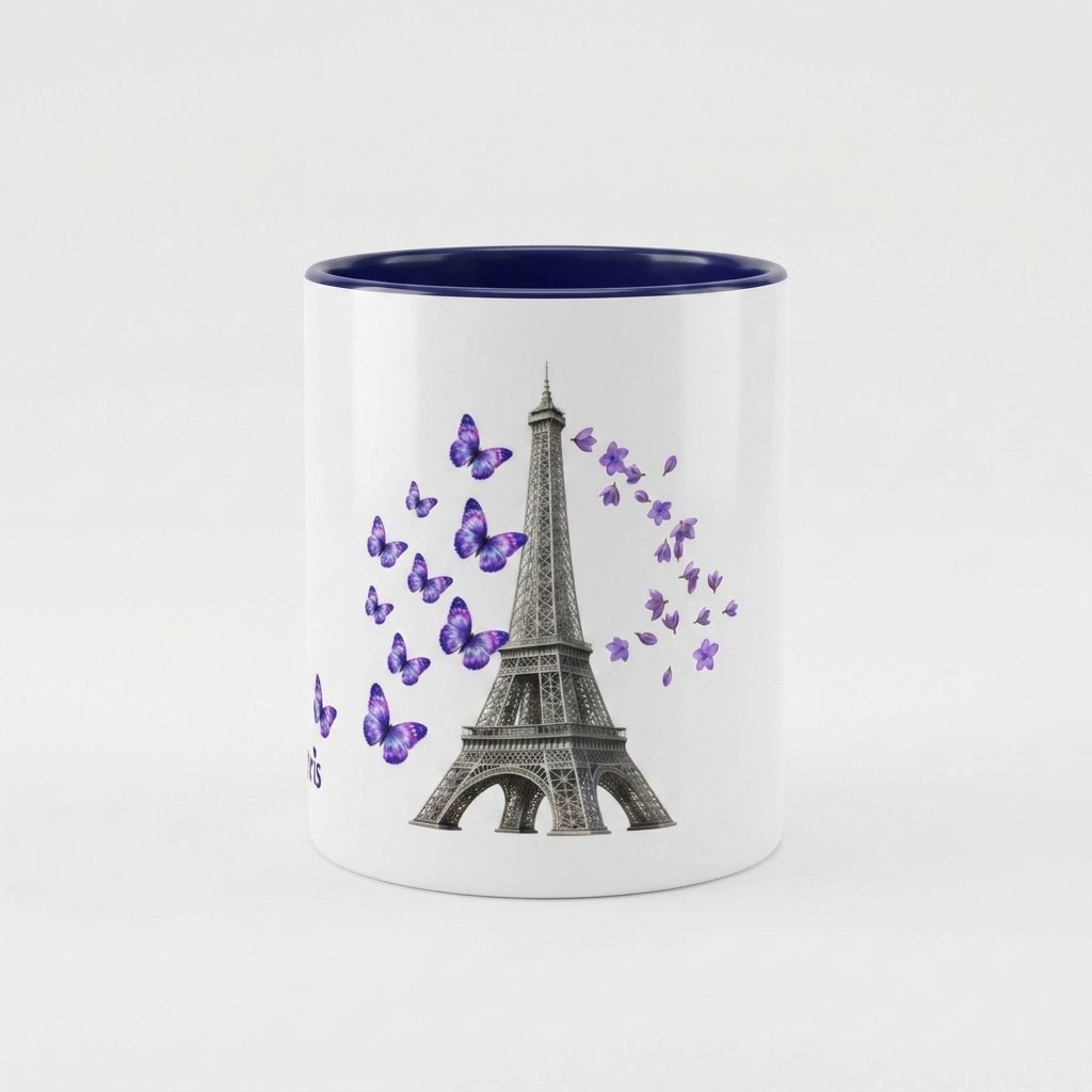 tsgabrielle® • Paris - La Tour Eiffel • Mug With Color Inside • Ceramic • 11 oz