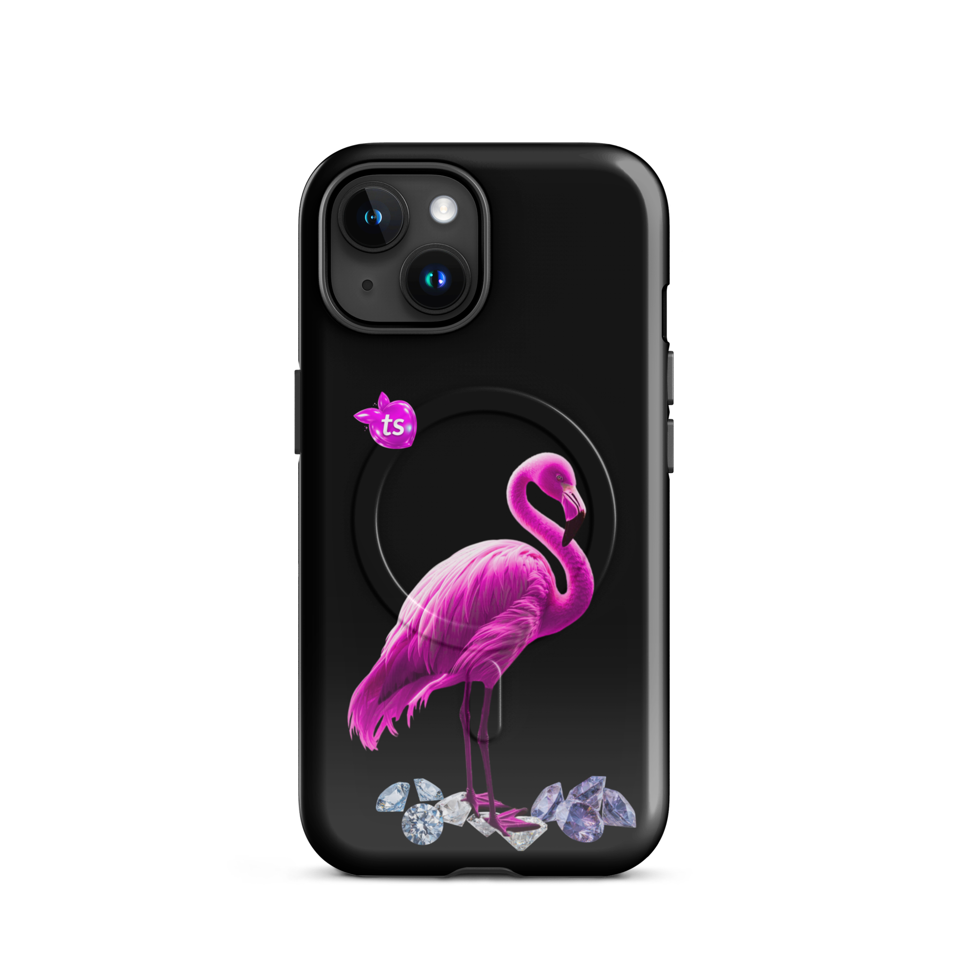 tsgabrielle® • Flamant Rose • Tough Case Compatible with iPhone® • MagSafe® • Latest Models