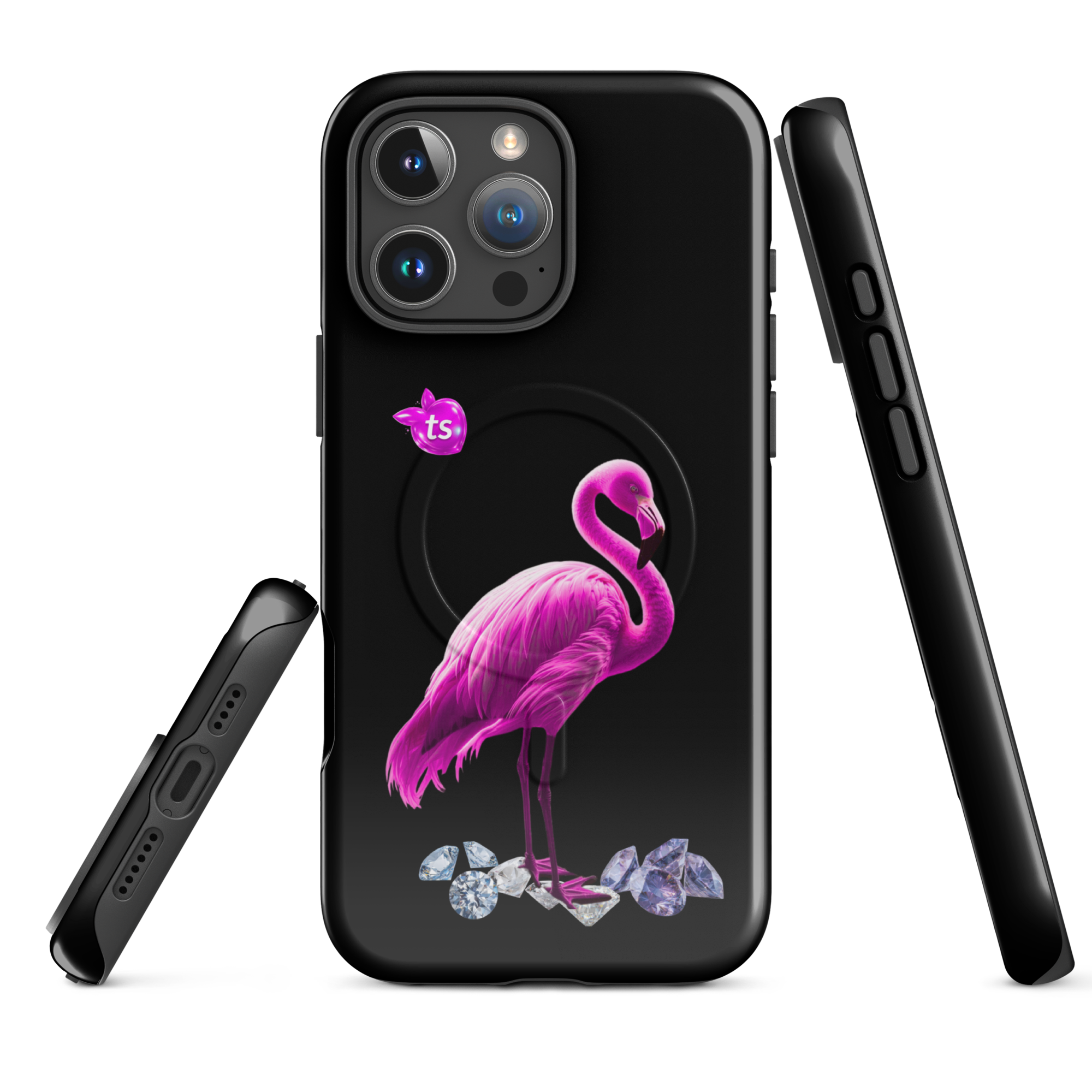tsgabrielle® • Flamant Rose • Tough Case Compatible with iPhone® • MagSafe® • Latest Models