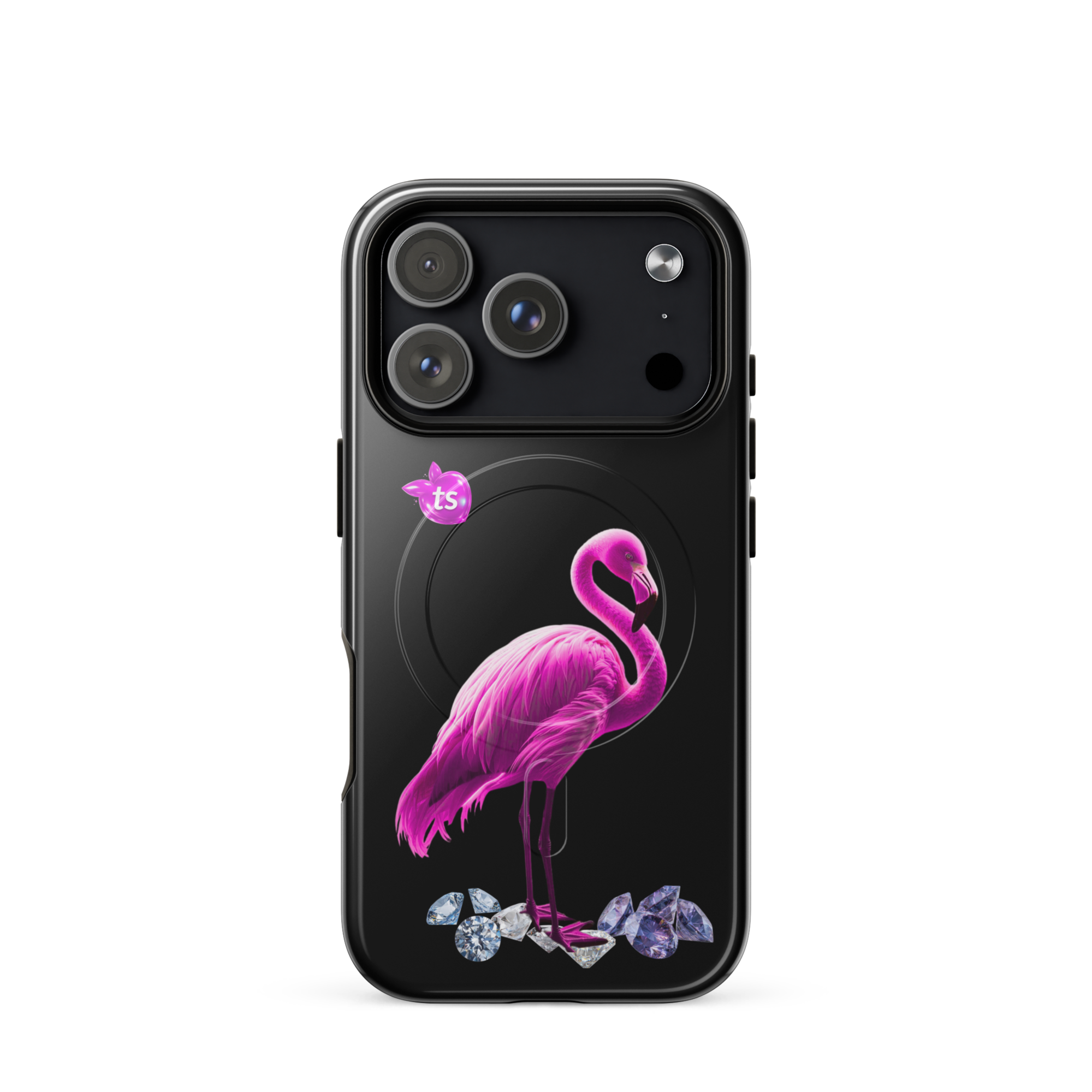 tsgabrielle® • Flamant Rose • Tough Case Compatible with iPhone® • MagSafe® • Latest Models