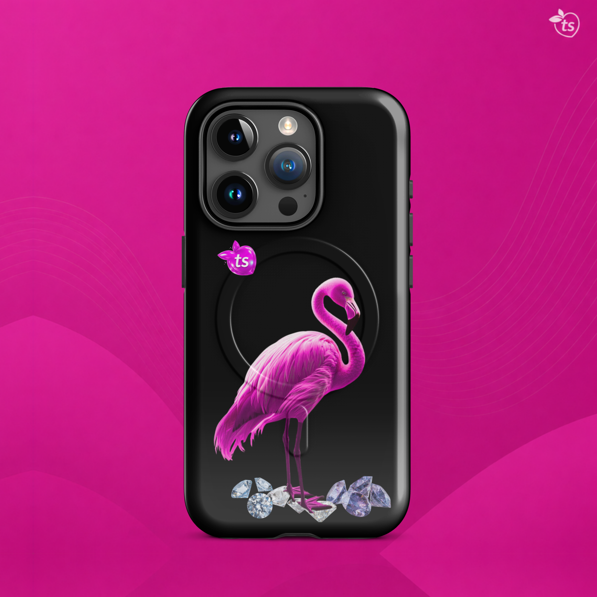 tsgabrielle® • Flamant Rose • Tough Case Compatible with iPhone® • MagSafe® • Latest Models