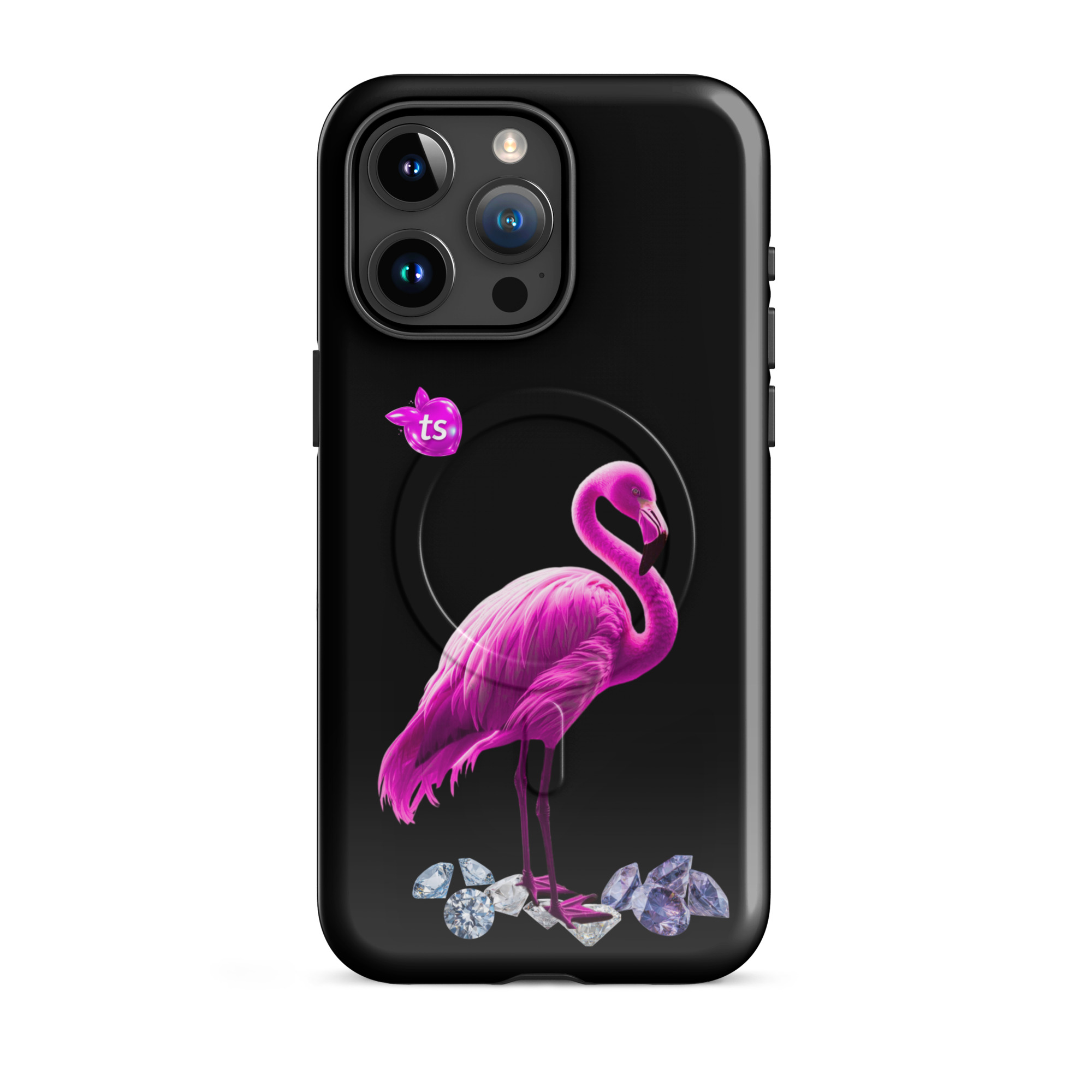 tsgabrielle® • Flamant Rose • Tough Case Compatible with iPhone® • MagSafe® • Latest Models