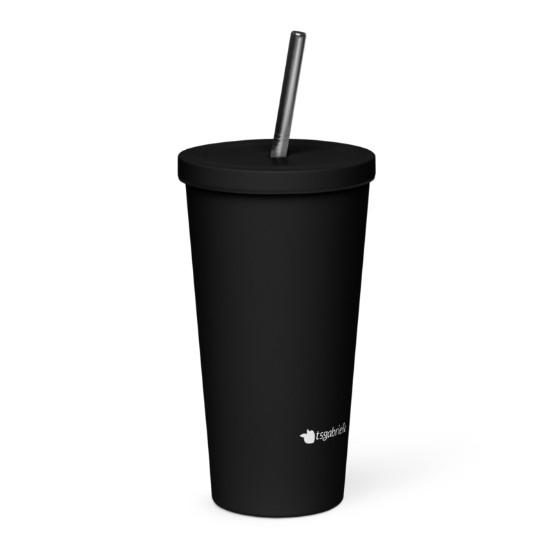 tsgabrielle® • Tumbler • Stainless Steel • Black • 20 oz
