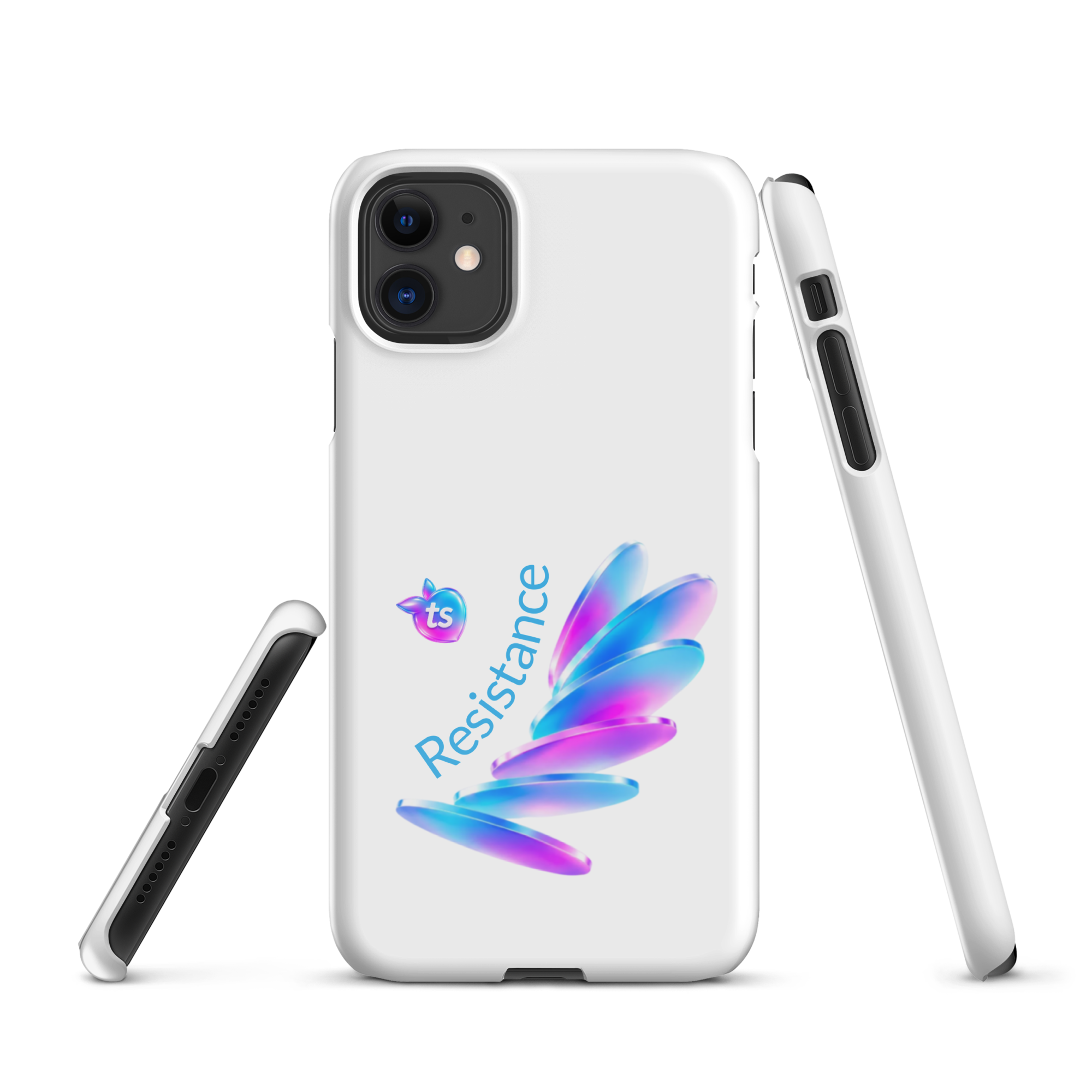 tsgabrielle® • Pride 26 - Resistance • Coque fine compatible avec iPhone® • Blanche • Brillante • Modèles récents - Glossy - View 3