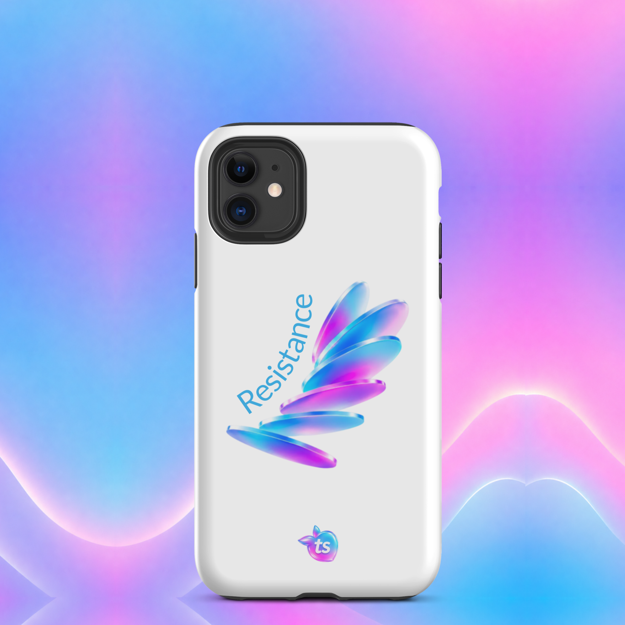 tsgabrielle® • Pride 26 - Resistance • Coque fine compatible avec iPhone® • Blanche • Brillante • Modèles récents - Glossy - View 5