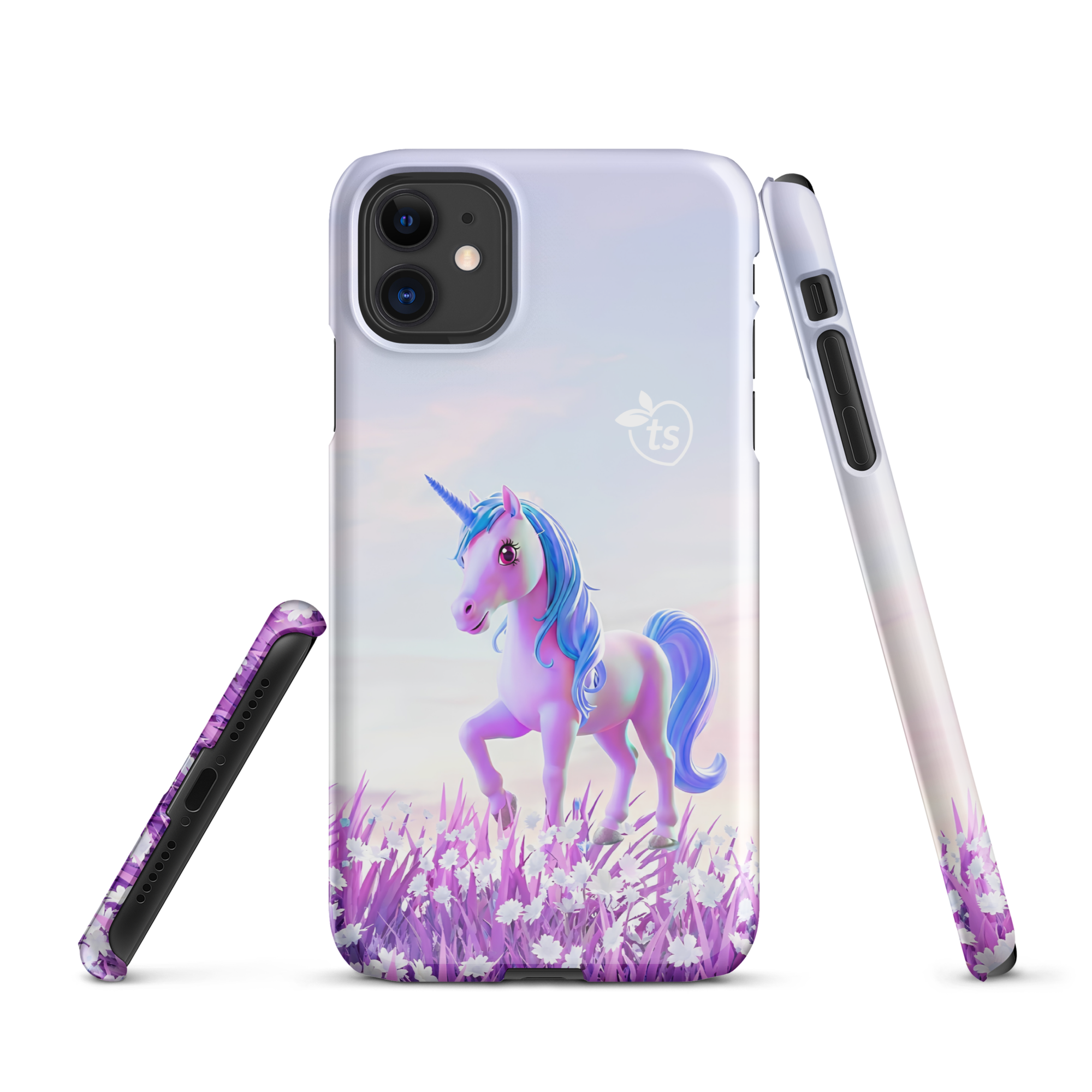tsgabrielle® • Unicorn - Seraphina • coque snap compatible avec iPhone® • modeles recents - Glossy - View 3