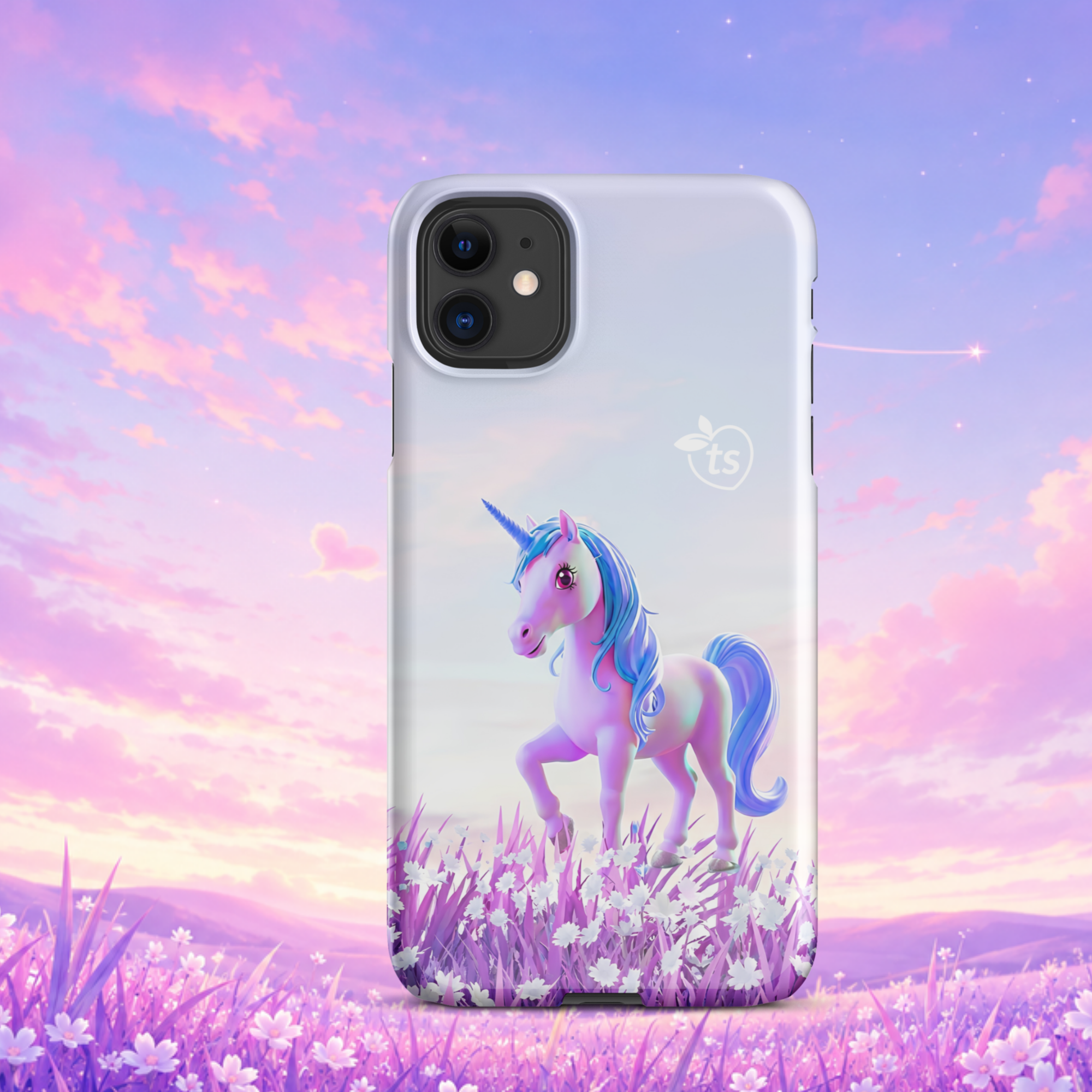 tsgabrielle® • Unicorn - Seraphina • coque snap compatible avec iPhone® • modeles recents - Glossy - View 5