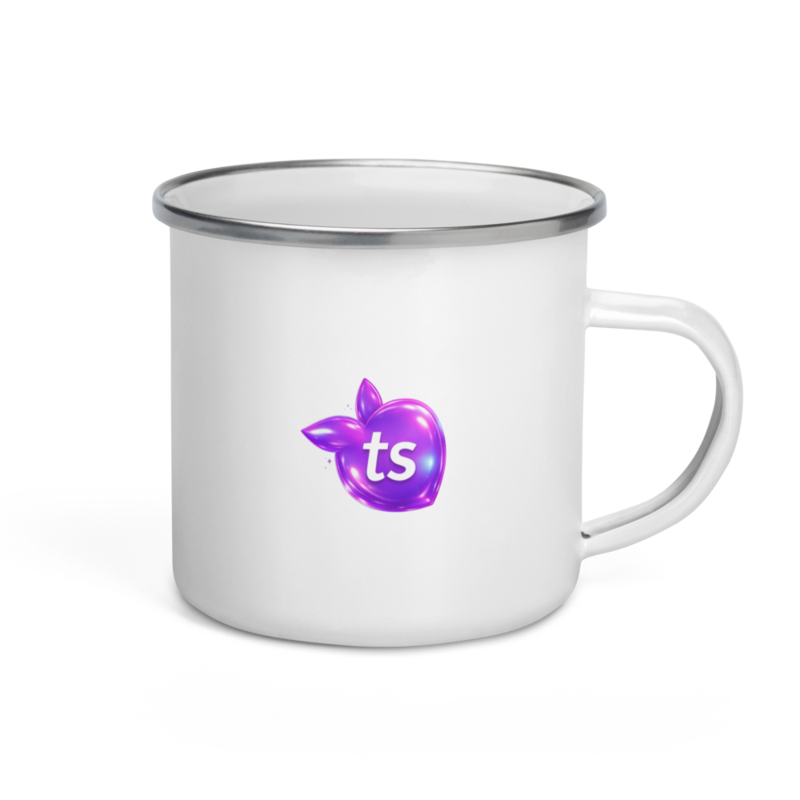 tsgabrielle® • Enamel Mug • White • 12 oz