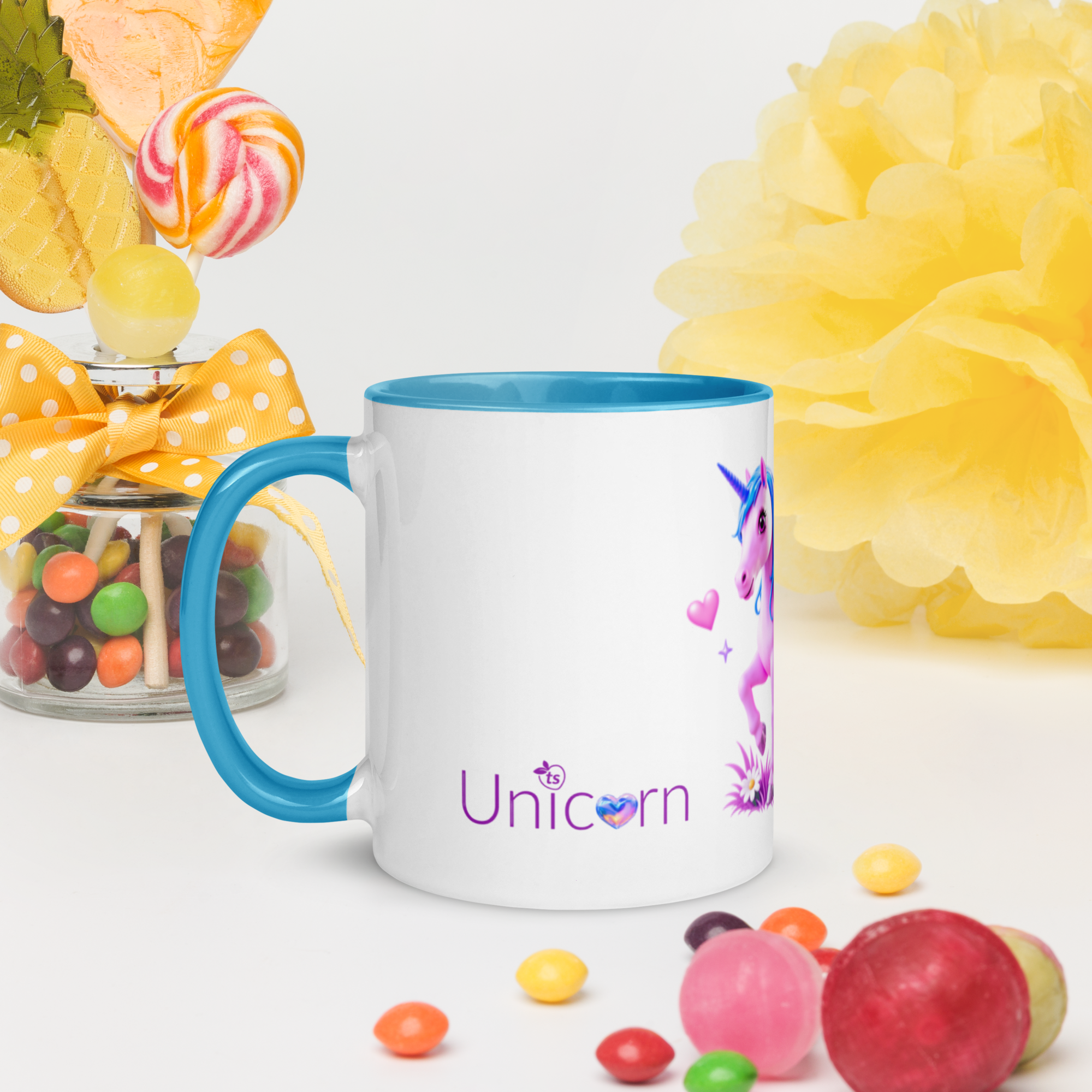 tsgabrielle® • Tasse avec Intérieur Coloré • Licorne - Seraphina • Céramique • 2 Formats - Blue - View 10