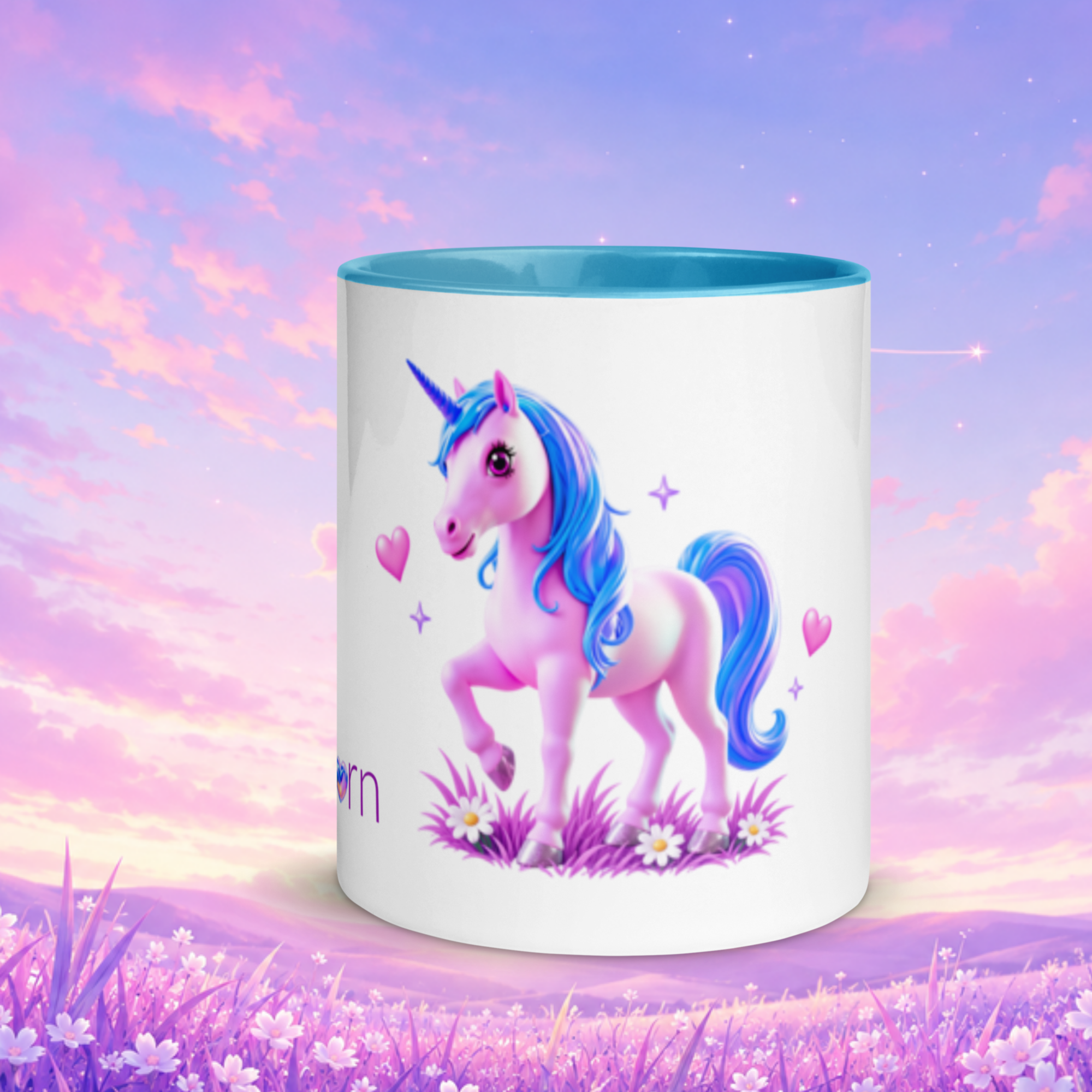tsgabrielle® • Tasse avec Intérieur Coloré • Licorne - Seraphina • Céramique • 2 Formats - Blue - View 12