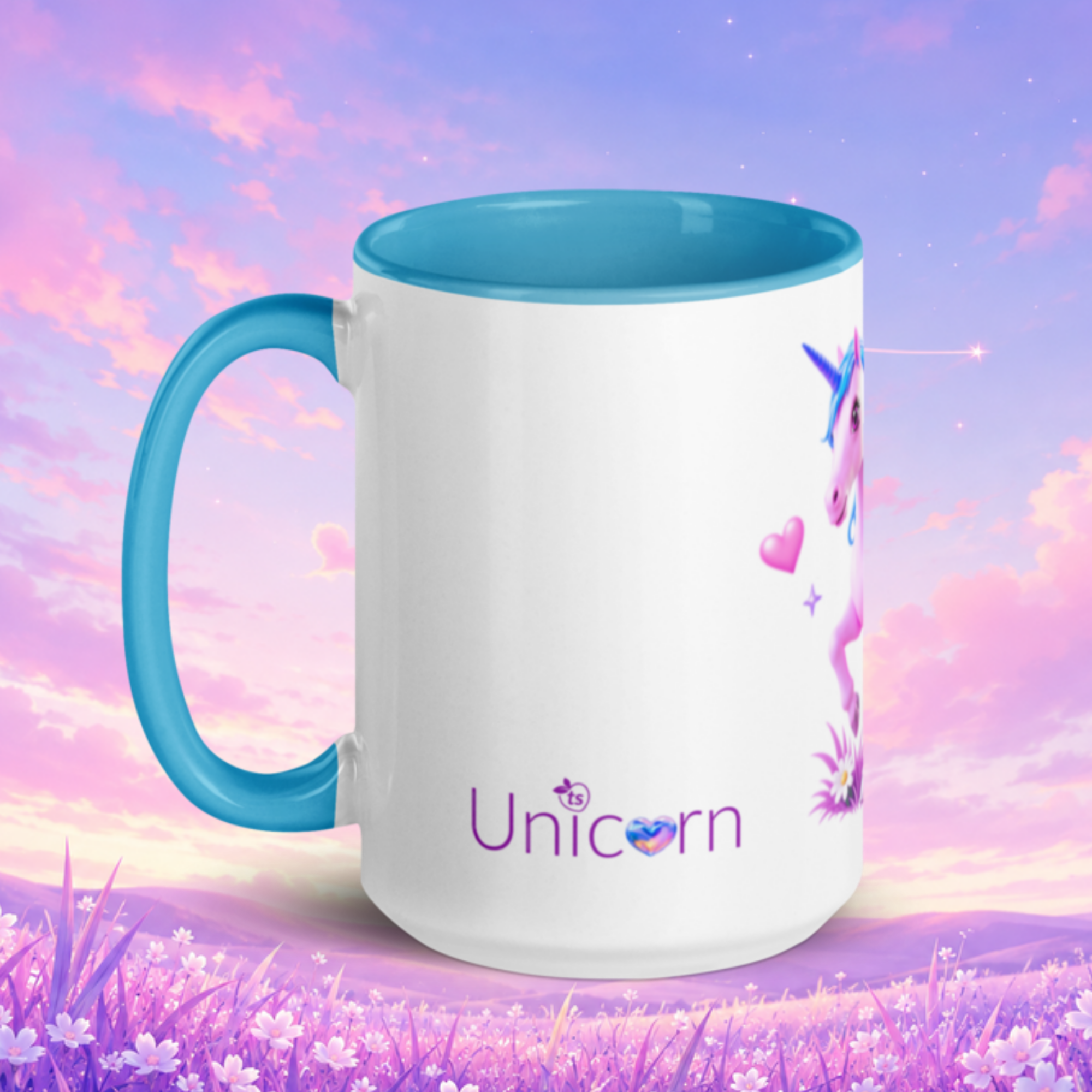 tsgabrielle® • Tasse avec Intérieur Coloré • Licorne - Seraphina • Céramique • 2 Formats - Blue - View 15